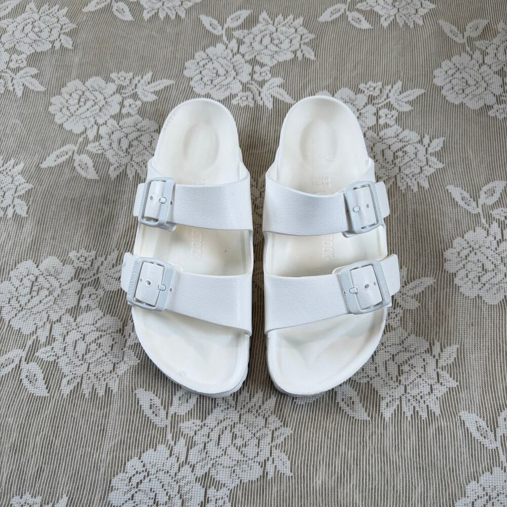 Birkenstock Arizona EVA White Sandals Size 37